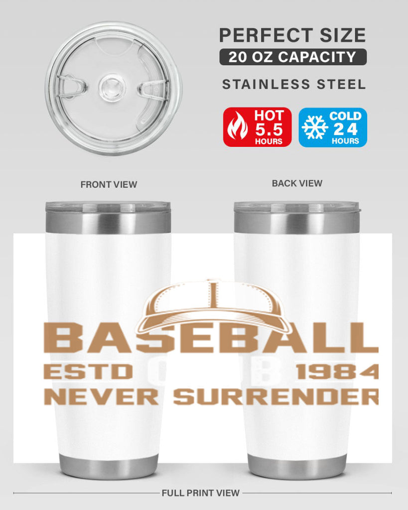 Base 1447#- baseball- Tumbler