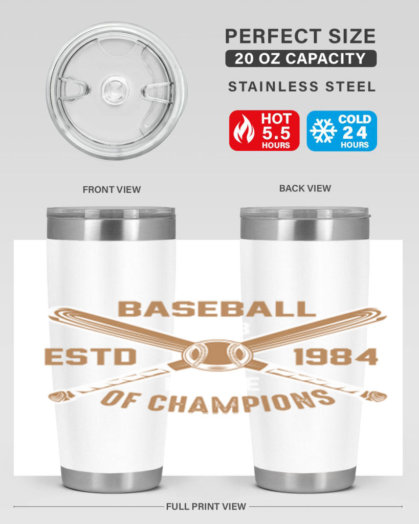 Baseball 1443#- baseball- Tumbler