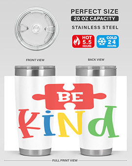Be Kind Style 9#- autism- Tumbler