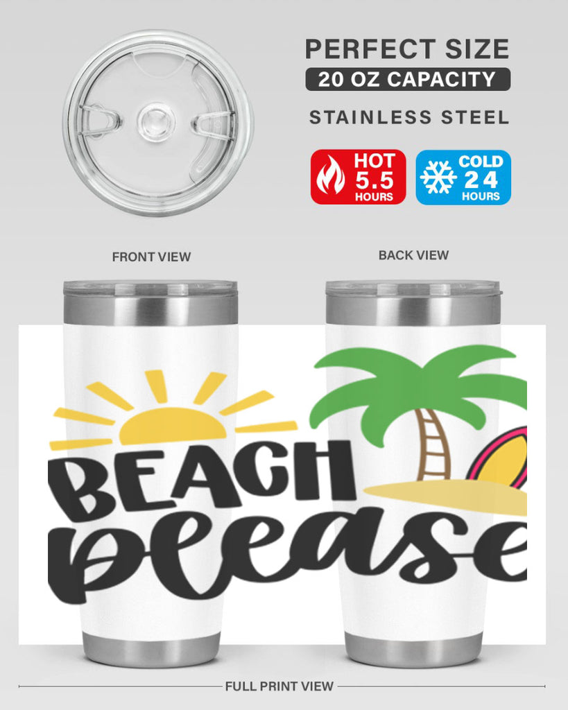 Beach Please Style 51#- summer- Tumbler