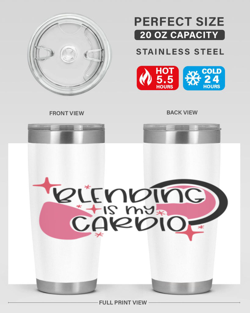 Blending Is My Cardio Style 128#- make up- Tumbler