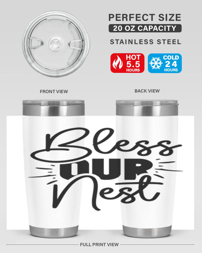 Bless Our Nest 52#- spring- Tumbler
