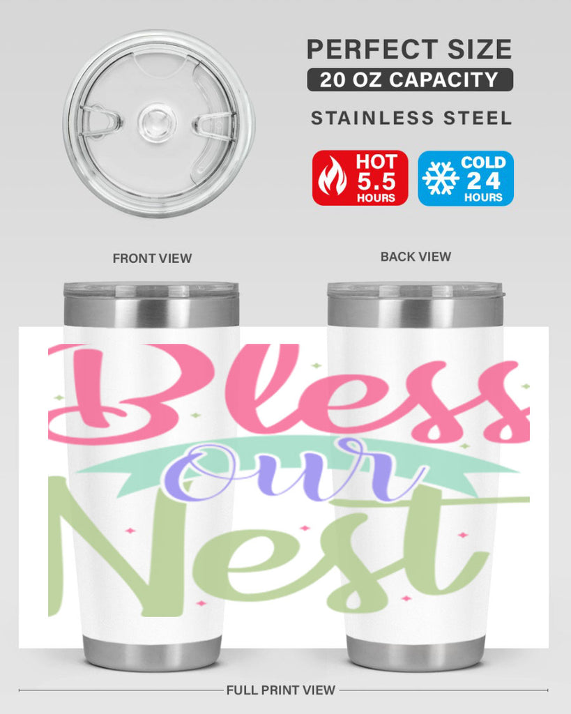 Bless our nest 49#- spring- Tumbler
