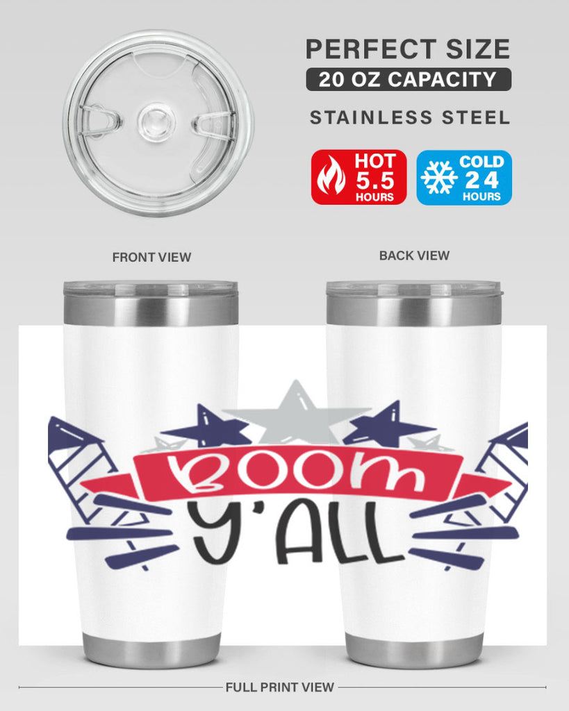 Boom Yall Style 146#- Fourt Of July- Tumbler
