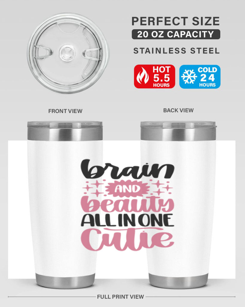 Brain And Beauty All In One Style 126#- make up- Tumbler