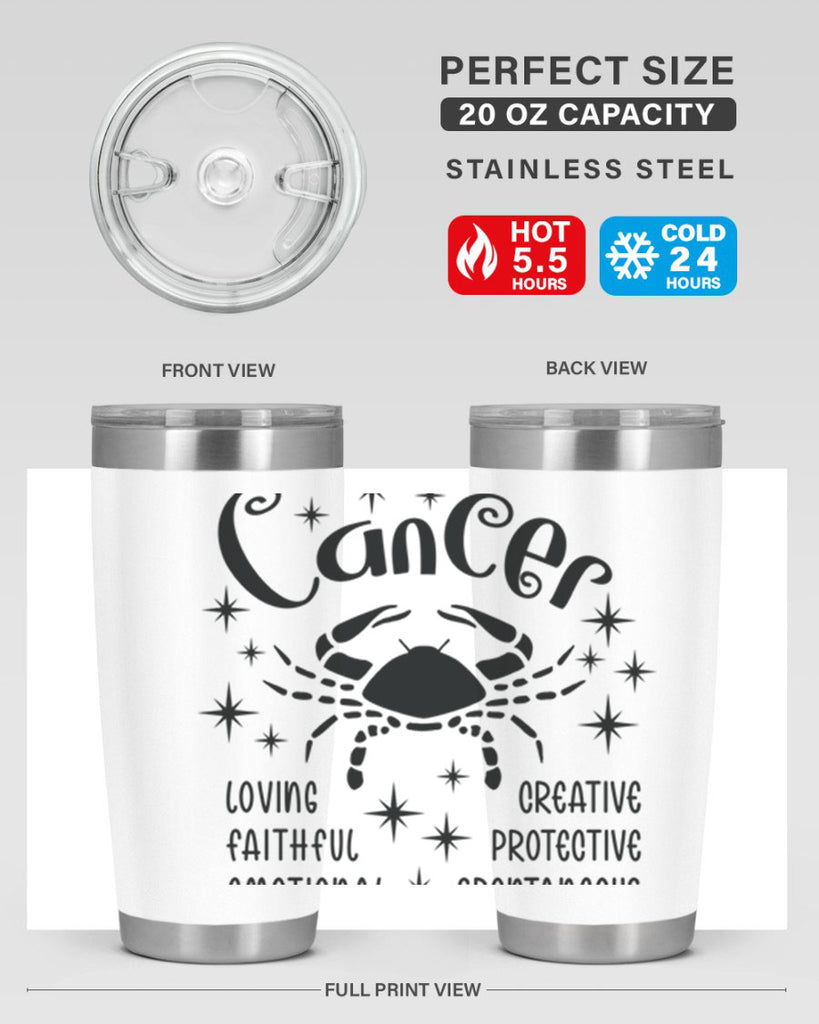 Cancer 144#- zodiac- Tumbler