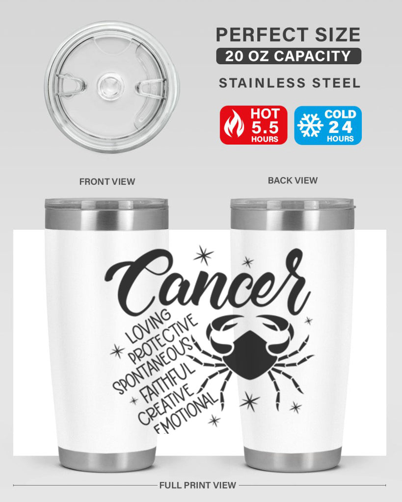 Cancer 151#- zodiac- Tumbler