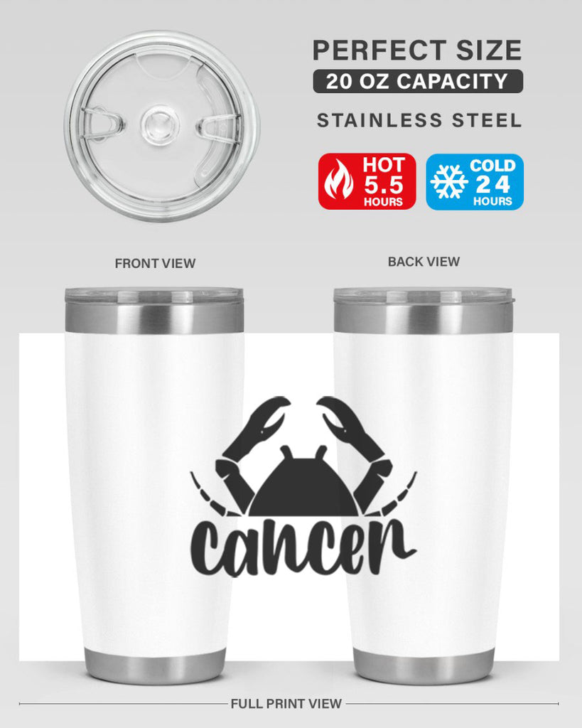 Cancer 156#- zodiac- Tumbler