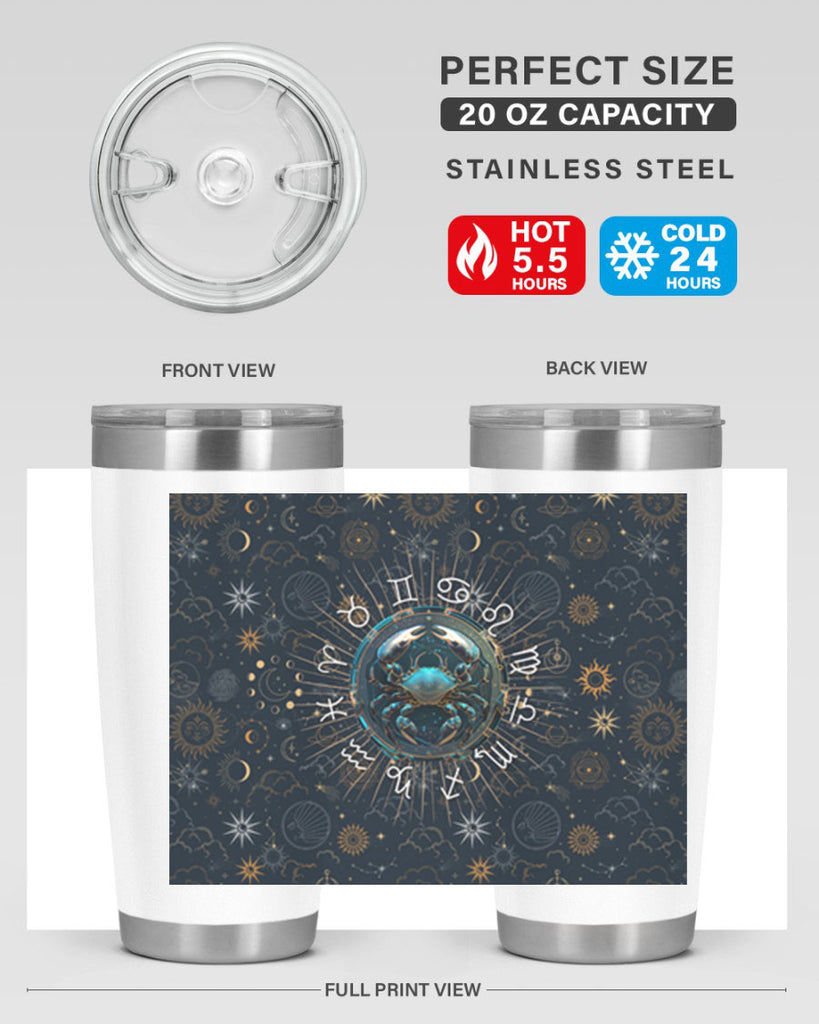 Cancer Straight 146#- zodiac- Tumbler