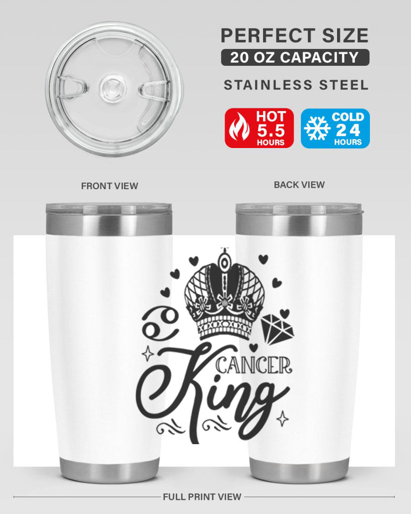 Cancer king 158#- zodiac- Tumbler