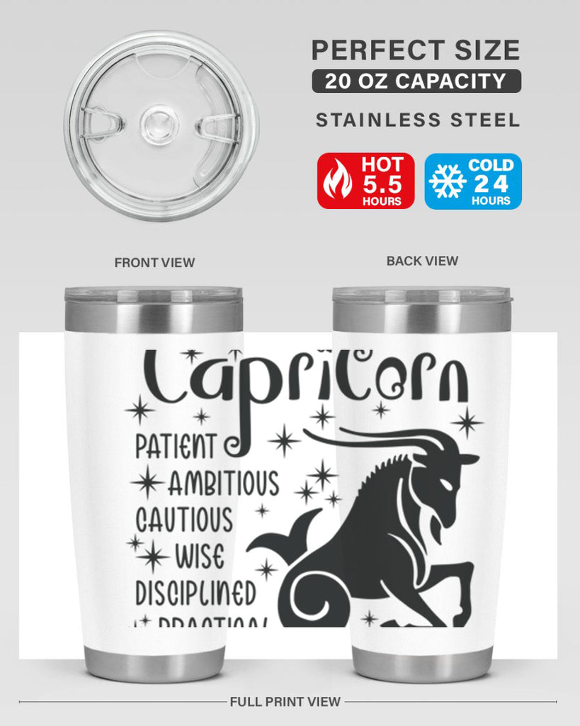 Capricorn 182#- zodiac- Tumbler