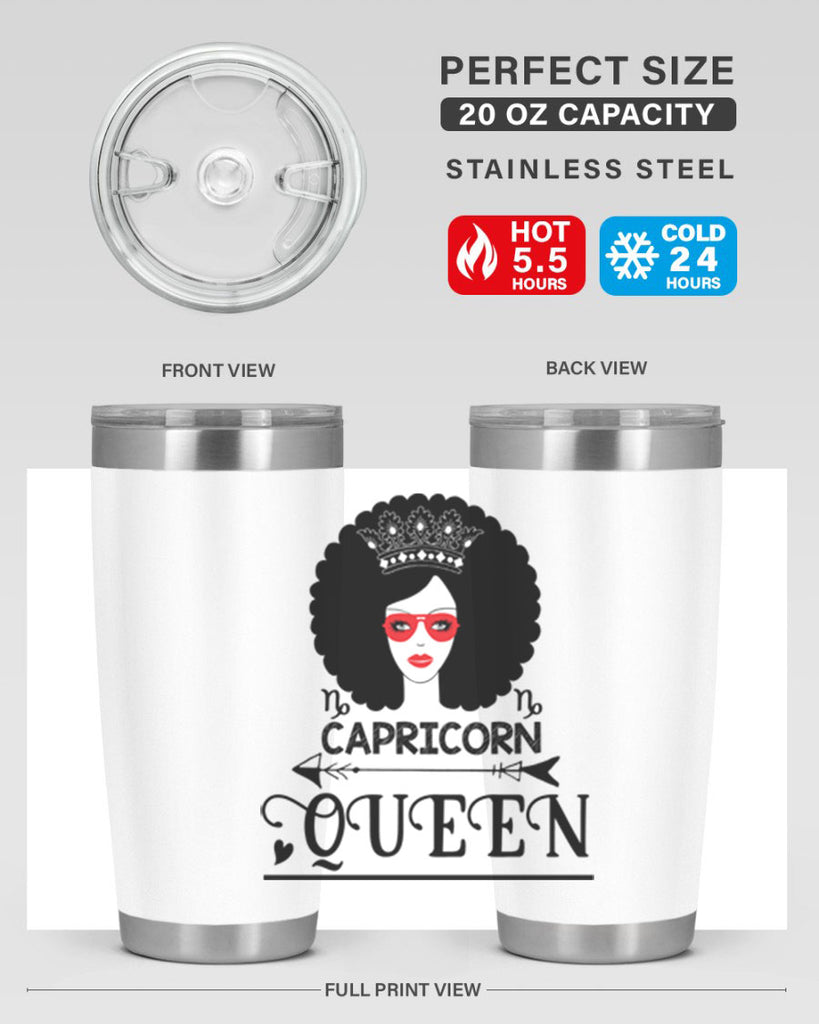 Capricorn queen 197#- zodiac- Tumbler
