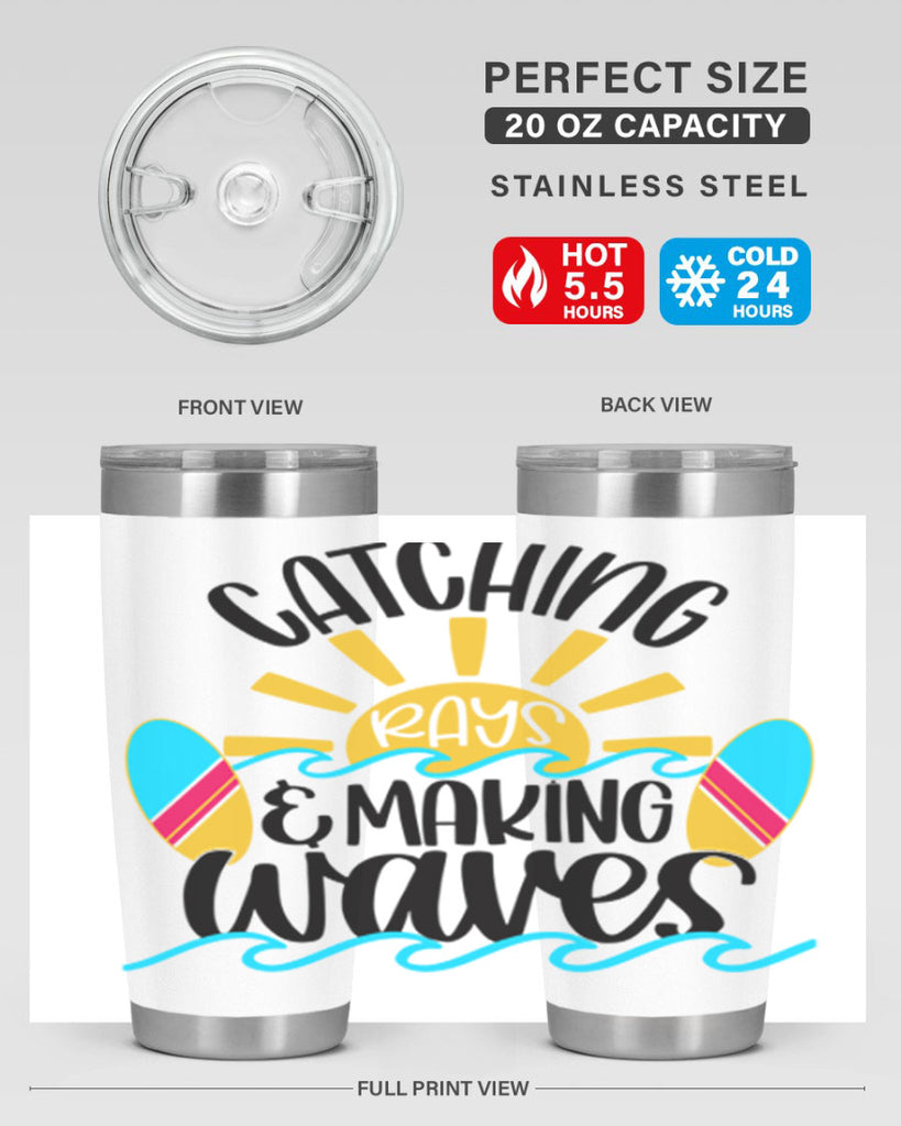 Catching Rays Making Waves Style 49#- summer- Tumbler