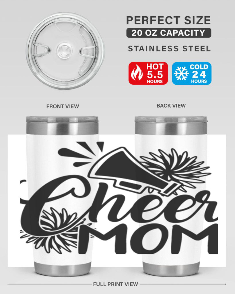 Cheer mom 1385#- cheer- Tumbler