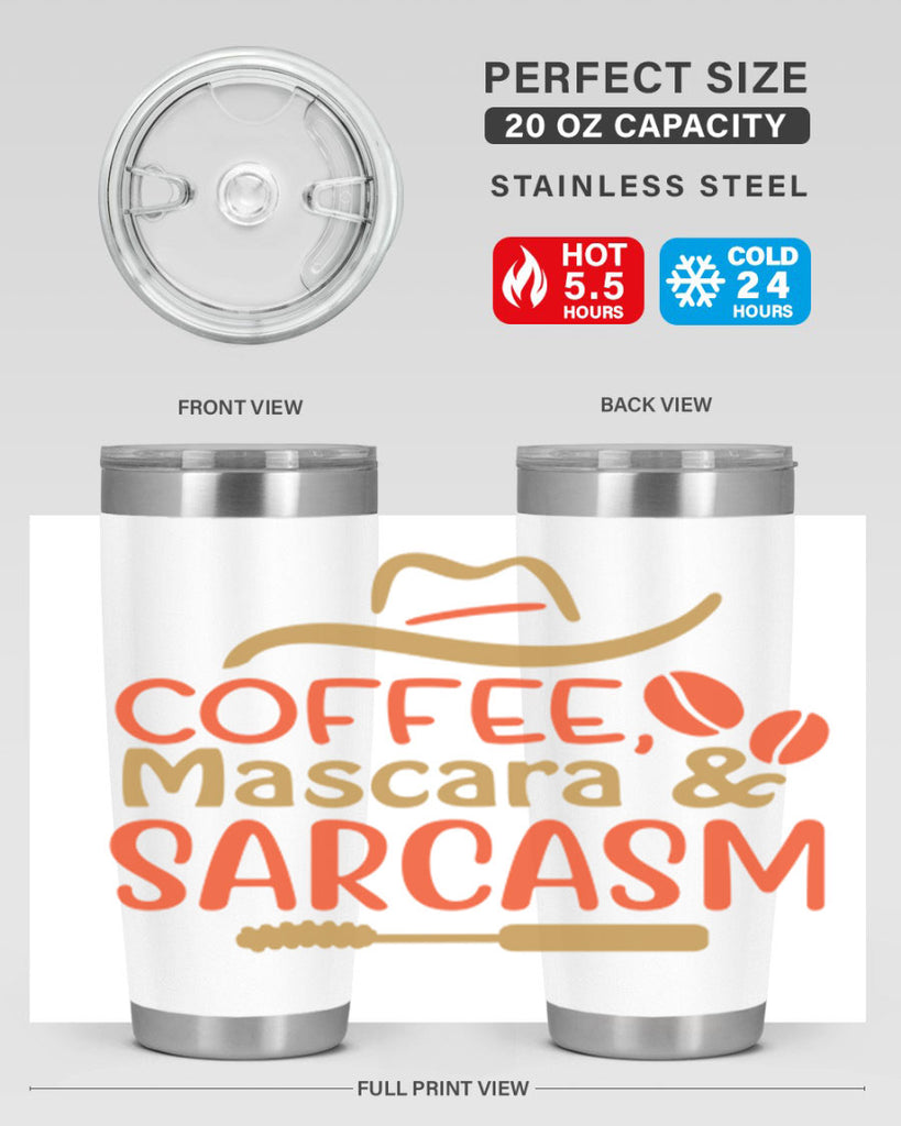 Coffee Mascara Sarcasm 21#- fashion- Cotton Tank