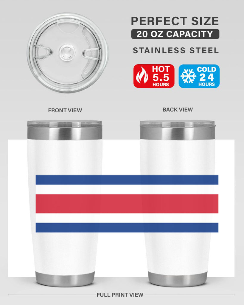 Costa Rica 157#- world flags- Tumbler