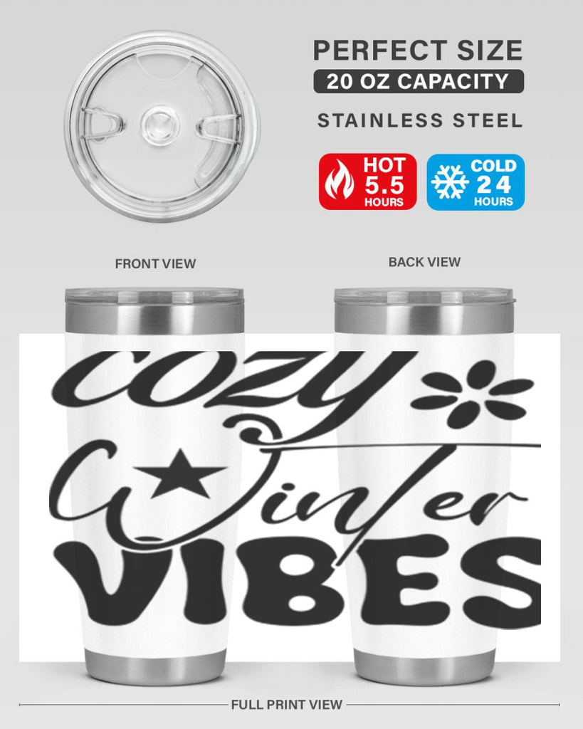 Cozy winter vibes 79#- winter- Tumbler
