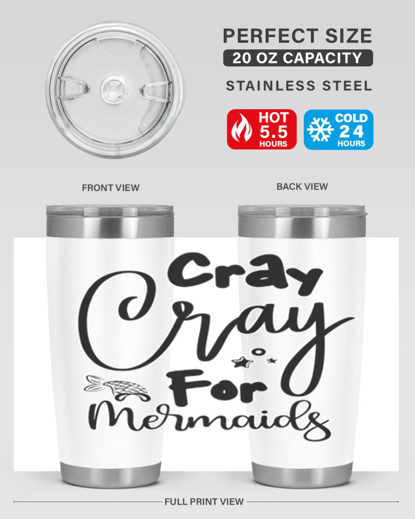 Cray Cray For Mermaids 88#- mermaid- Tumbler