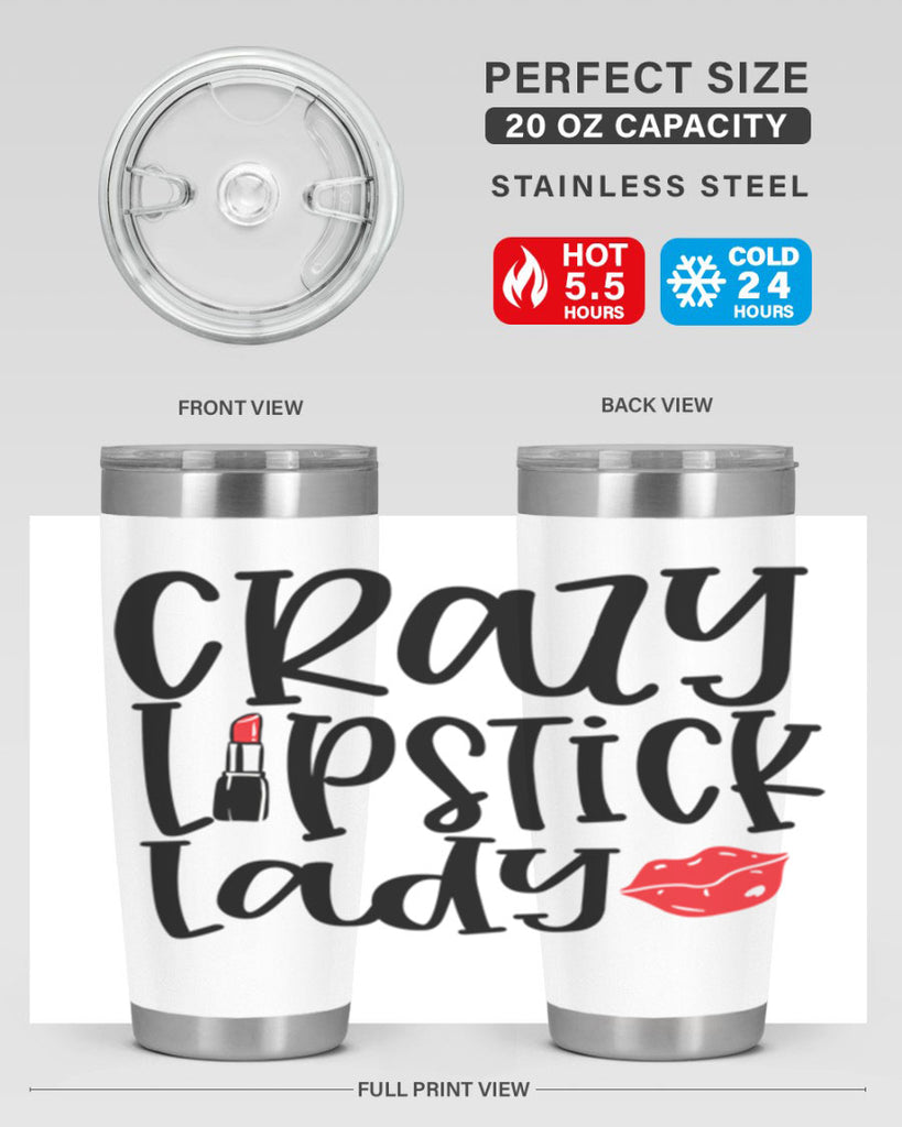 Crazy Lipstick Lady Style 240#- make up- Tumbler