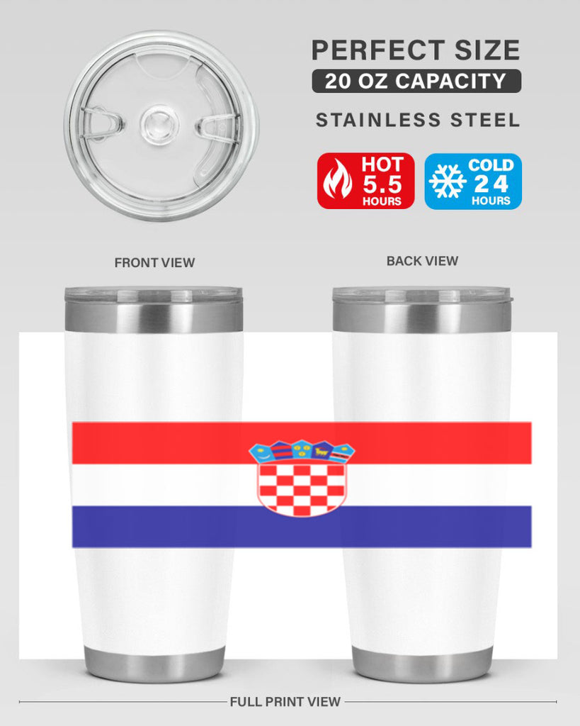 Croatia 155#- world flags- Tumbler