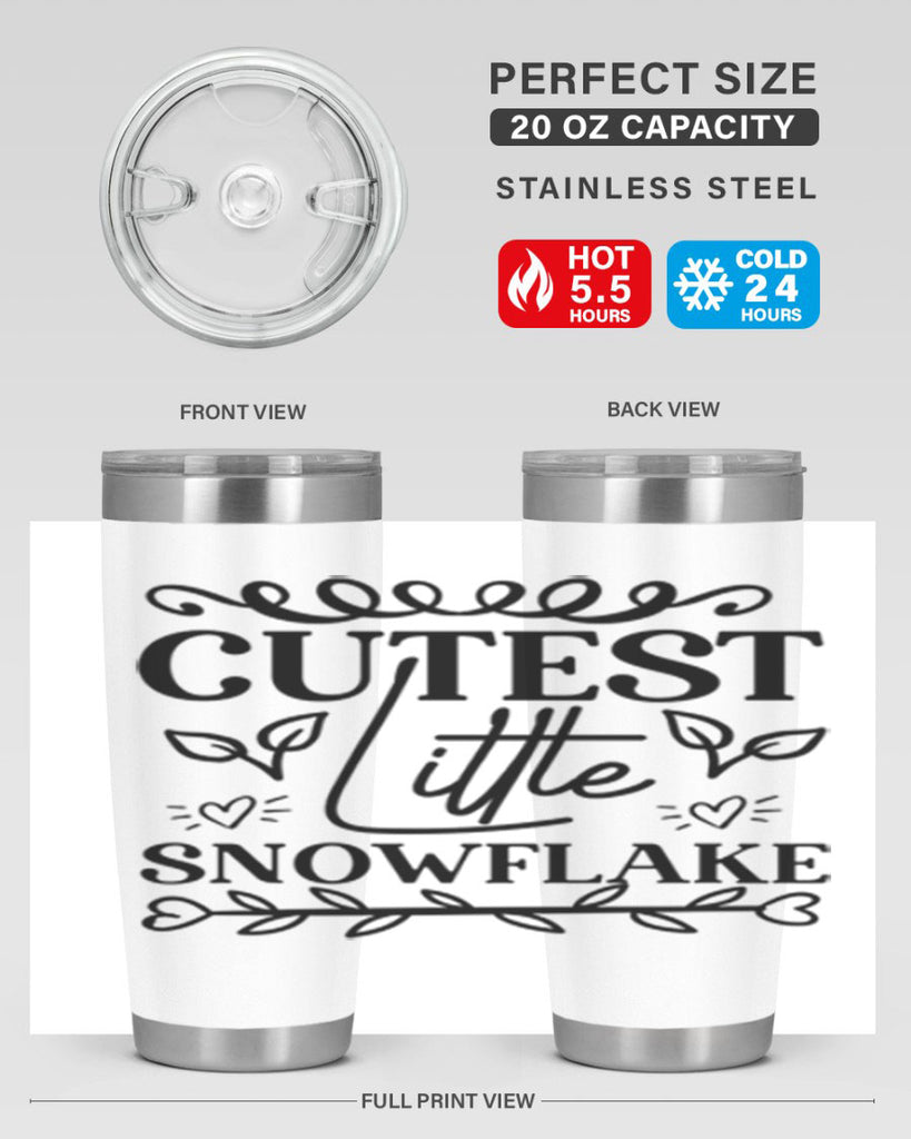 Cutest Little Snowflake 88#- winter- Tumbler