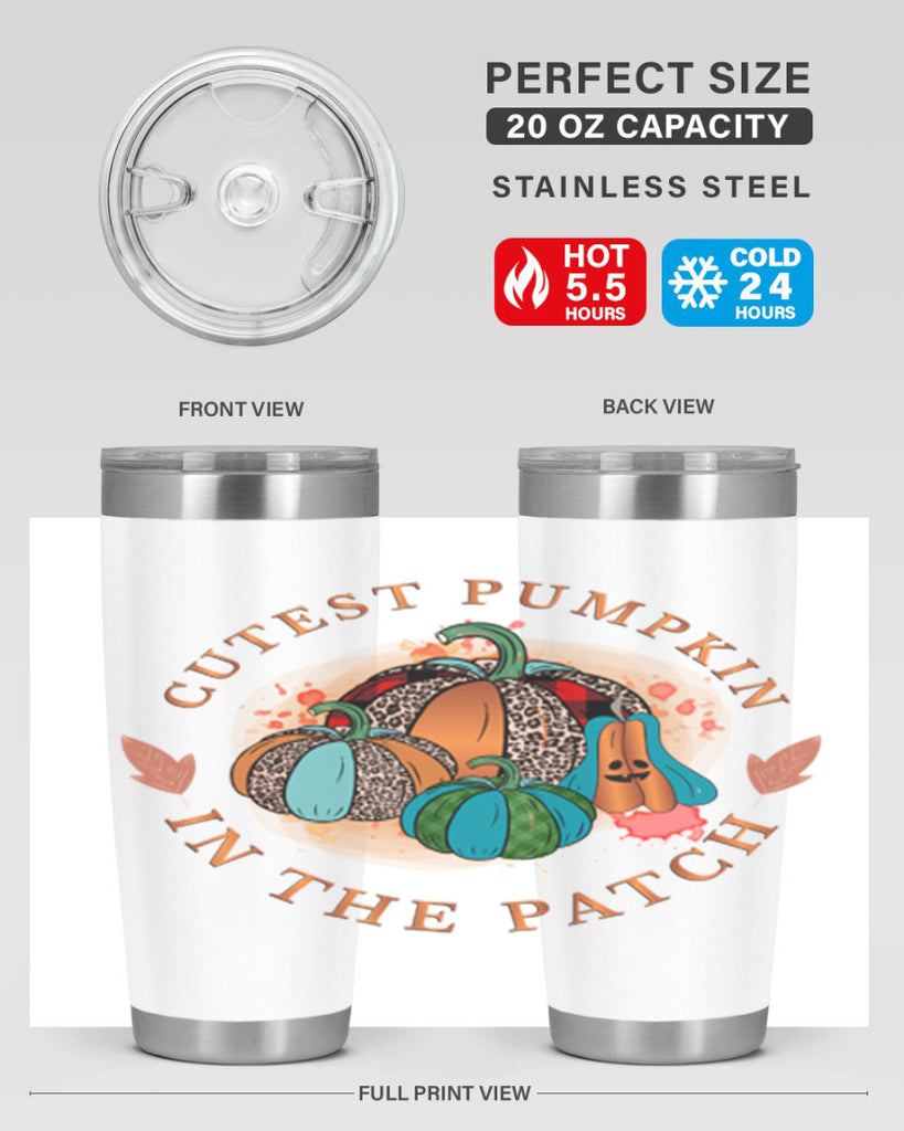 Cutest Pumpkin in the Patch 65#- fall- Tumbler