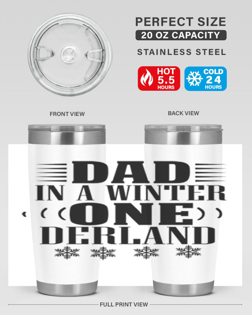 DAD IN A WINTER ONE DERLAND 91#- winter- Tumbler