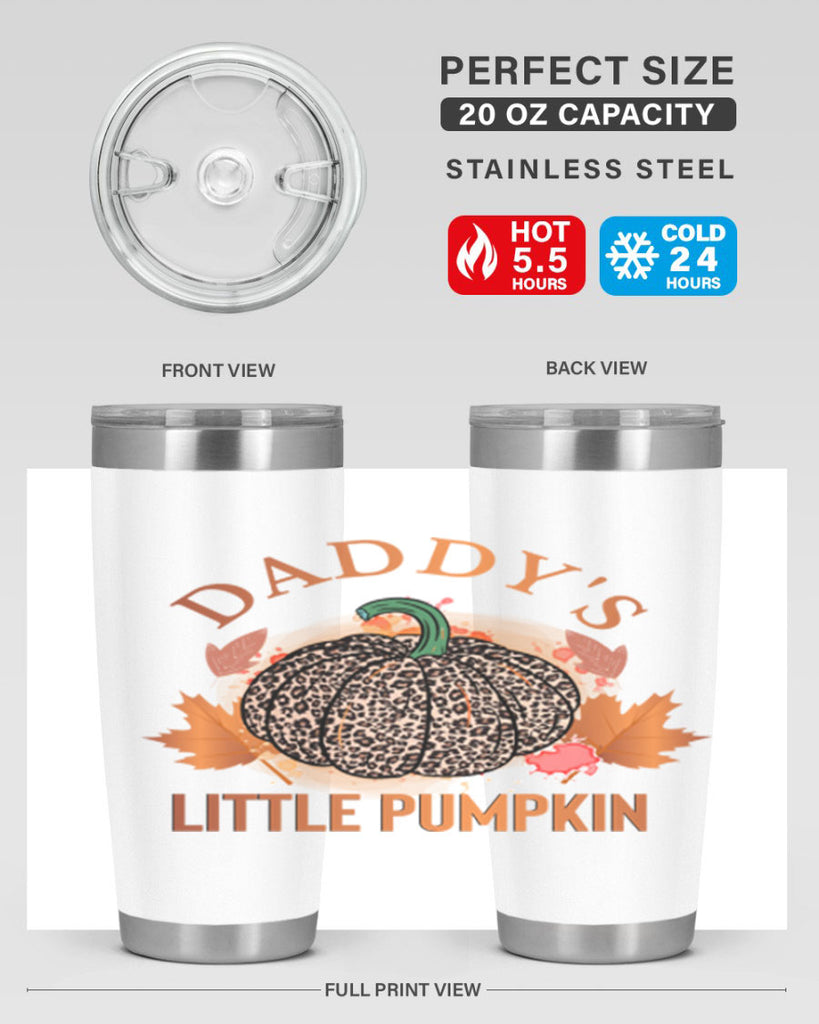 Daddys Little Pumpkin 67#- fall- Tumbler