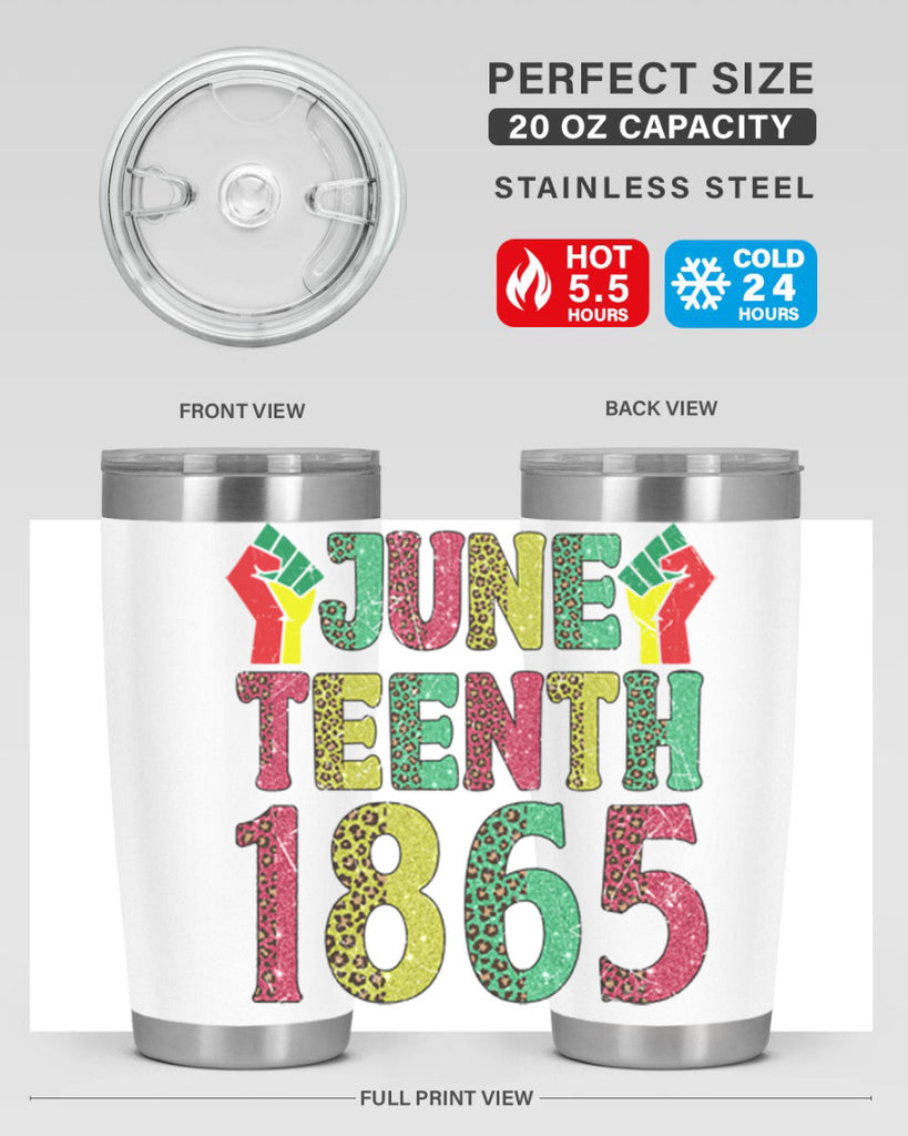 Fist Juneteenth Since 1865 Design Png 10#- Juneteenth- tumbler