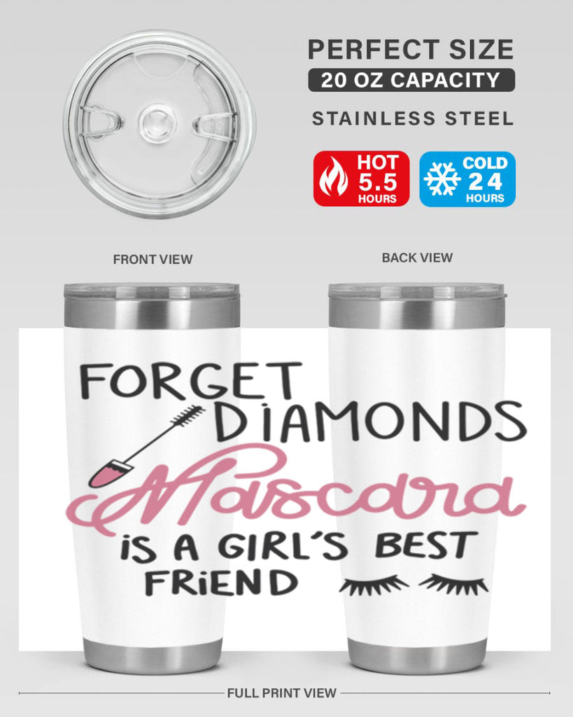 Forget Diamonds Mascara is a Girls Best Friend Style 100#- make up- Tumbler