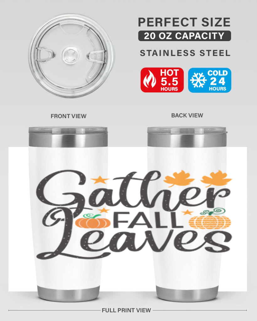 Gatherfallleaves 189#- fall- Tumbler