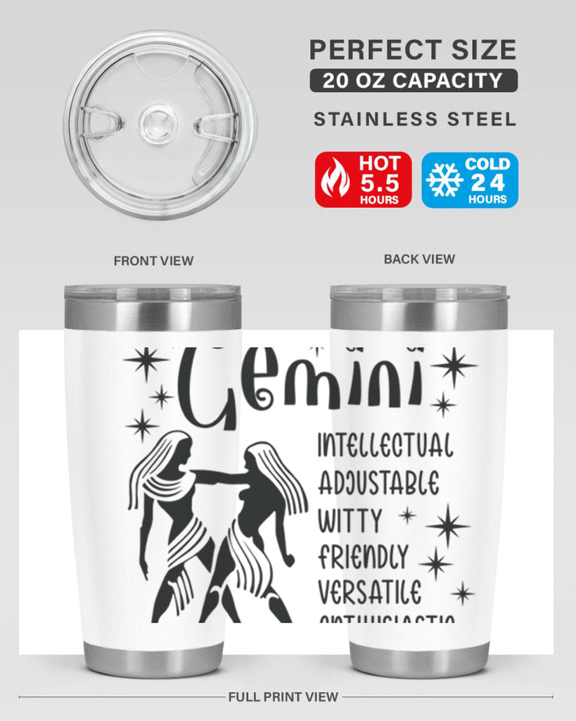 Gemini 217#- zodiac- Tumbler