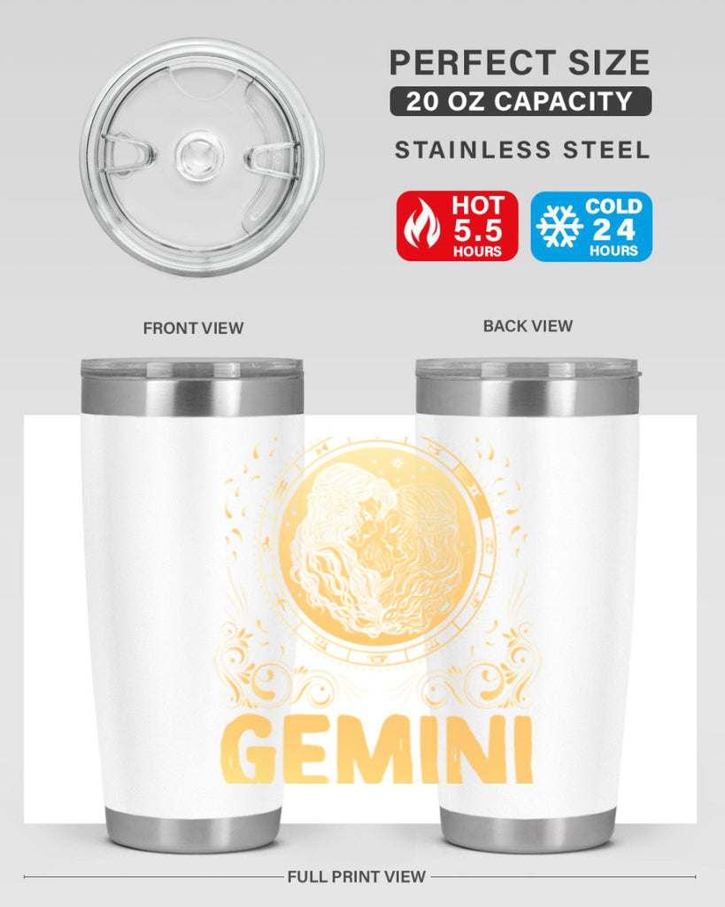 Gemini 234#- zodiac- Tumbler