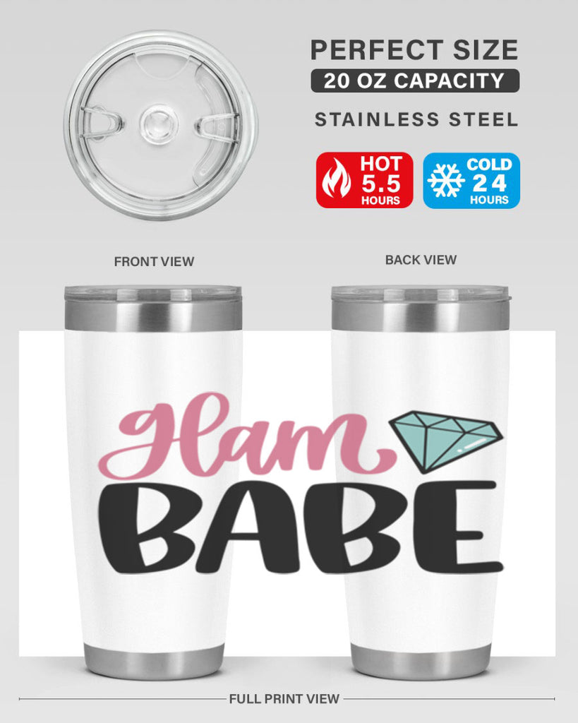Glam Babe Style 98#- make up- Tumbler