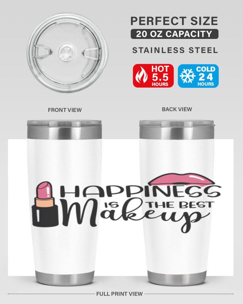 Happiness Is The Best Makeup Style 93#- make up- Tumbler
