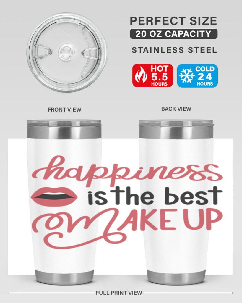 Happiness is the Best Makeup Style 94#- make up- Tumbler