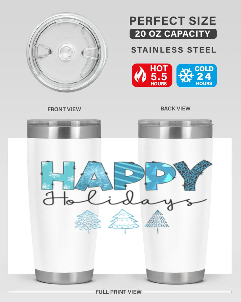 Happy Holidays 140#- winter- Tumbler