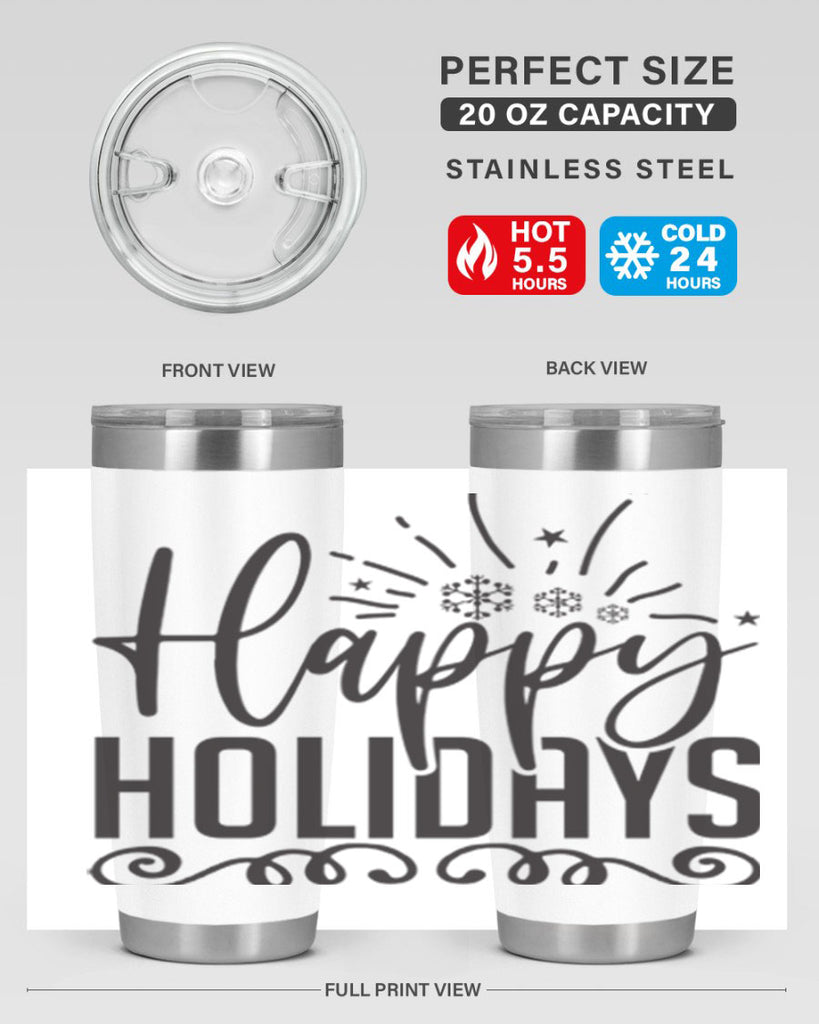 Happy holidays 137#- winter- Tumbler