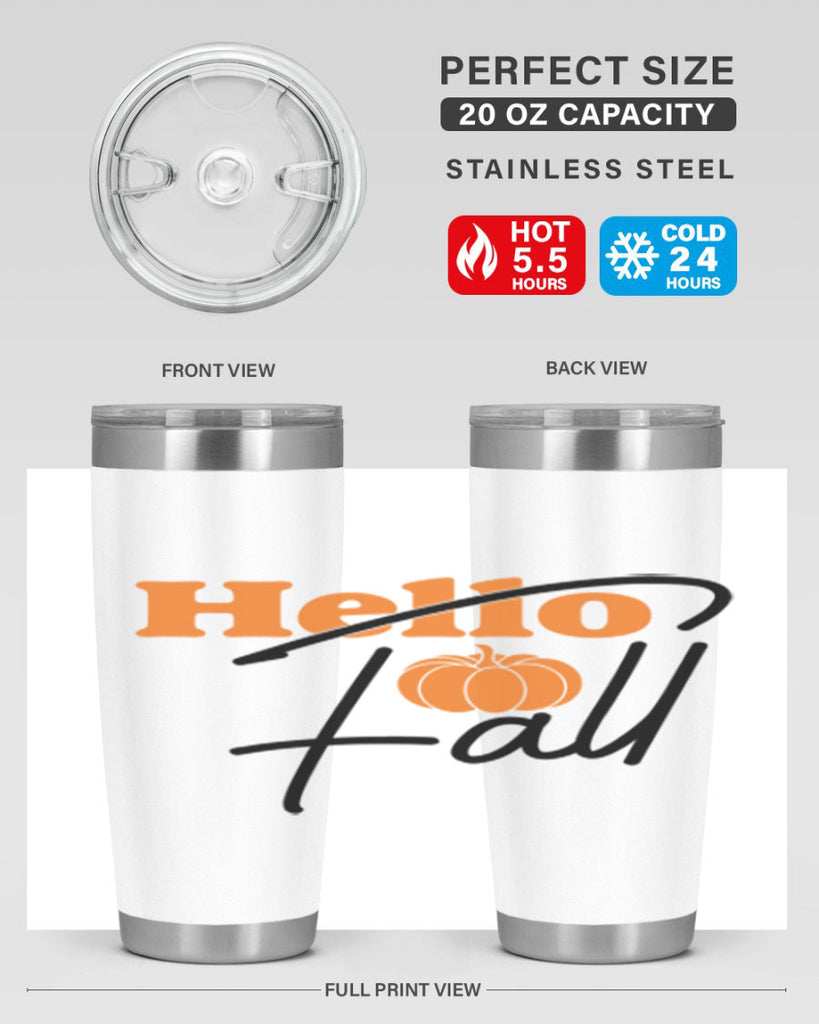Hello Fall 279#- fall- Tumbler