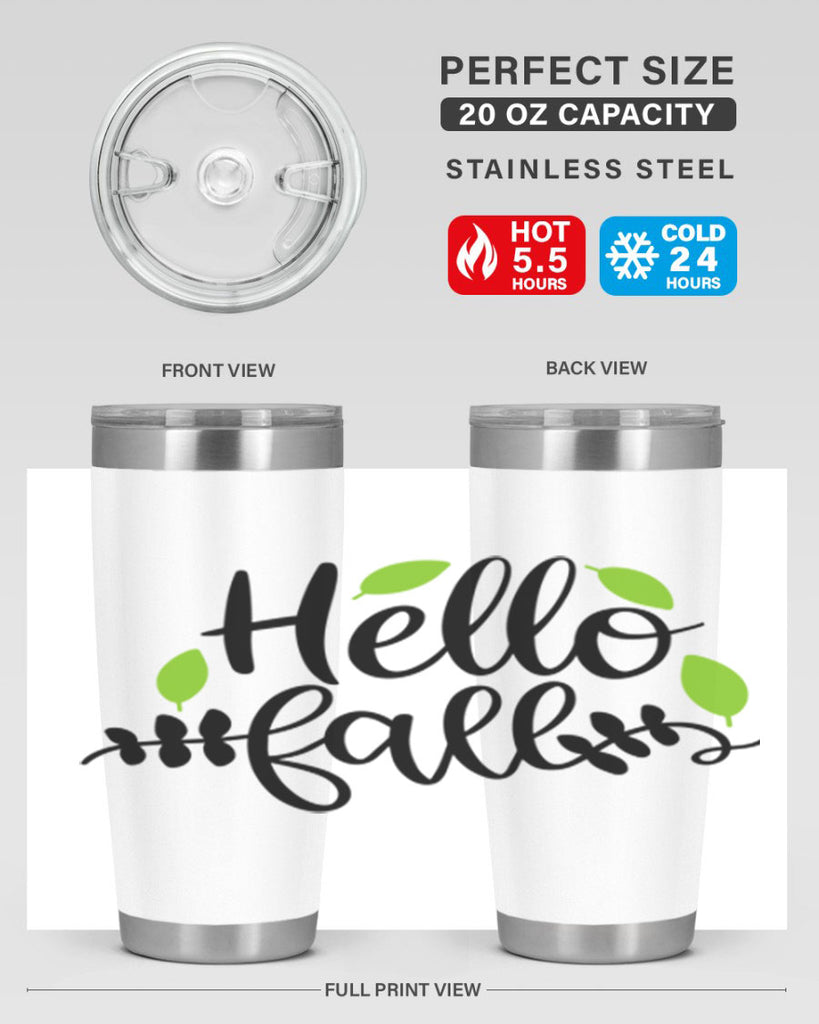 Hello Fall 283#- fall- Tumbler