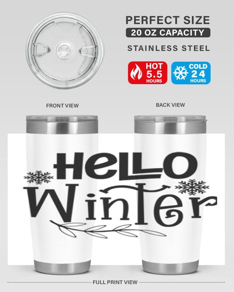 Hello Winter 168#- winter- Tumbler