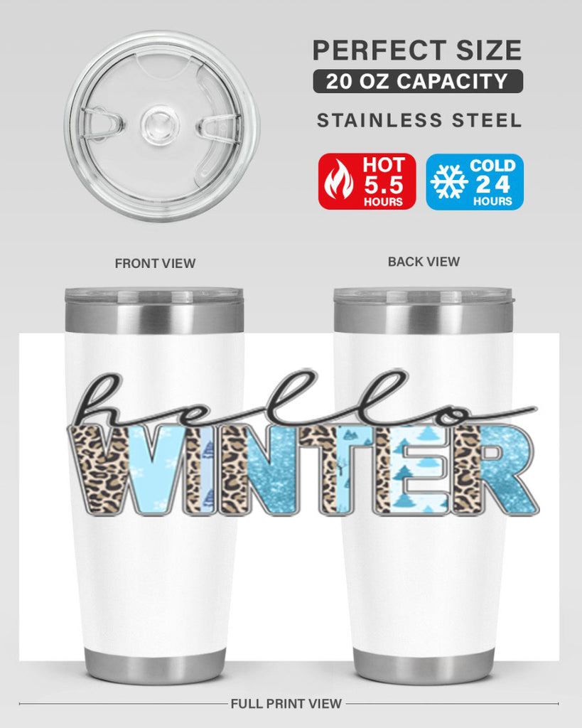 Hello Winter 189#- winter- Tumbler