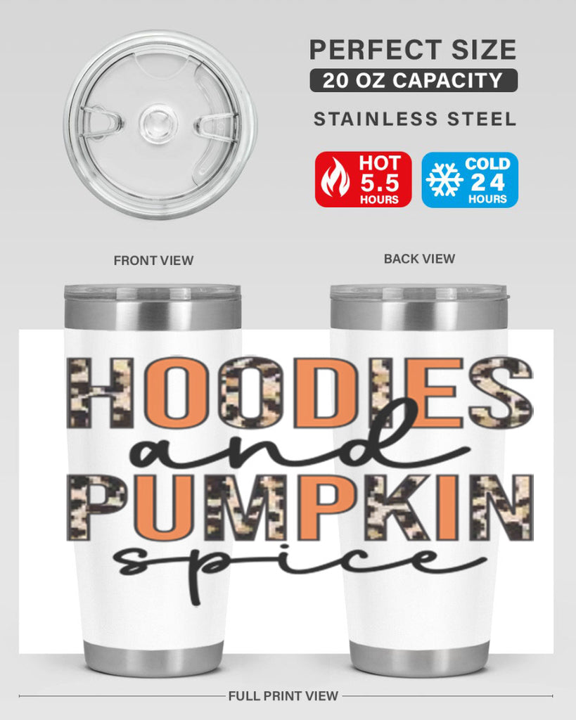 Hoodies and pumpkin spice 317#- fall- Tumbler