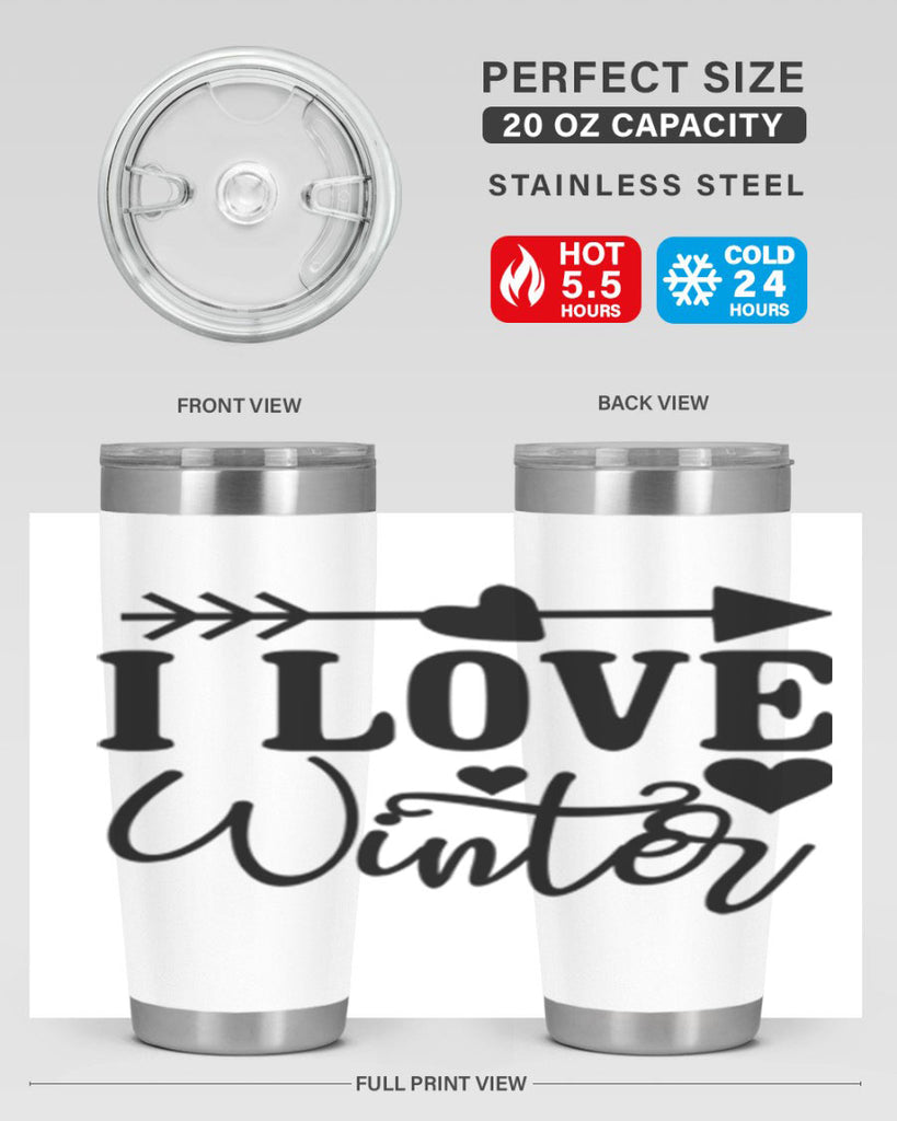 I Love Winter 227#- winter- Tumbler