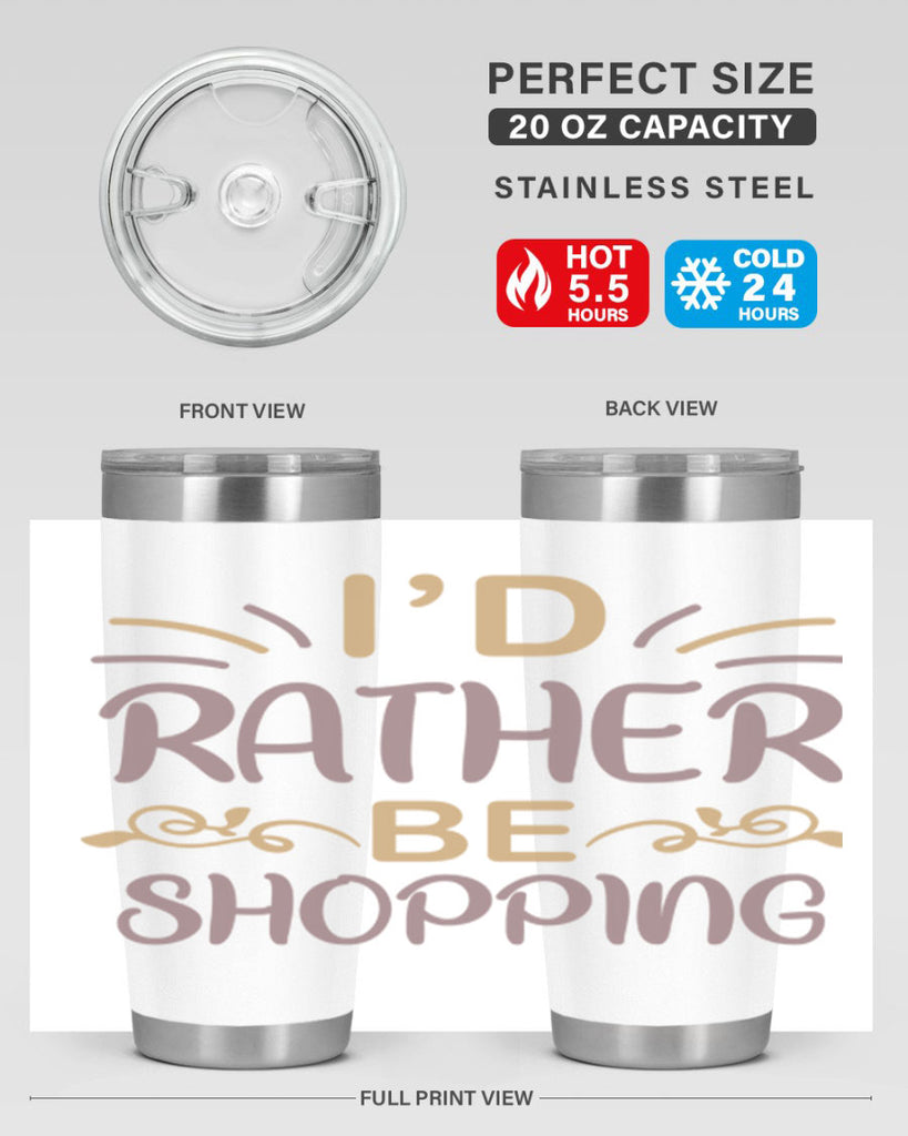 Id Rather Be Shopping 109#- fashion- Cotton Tank