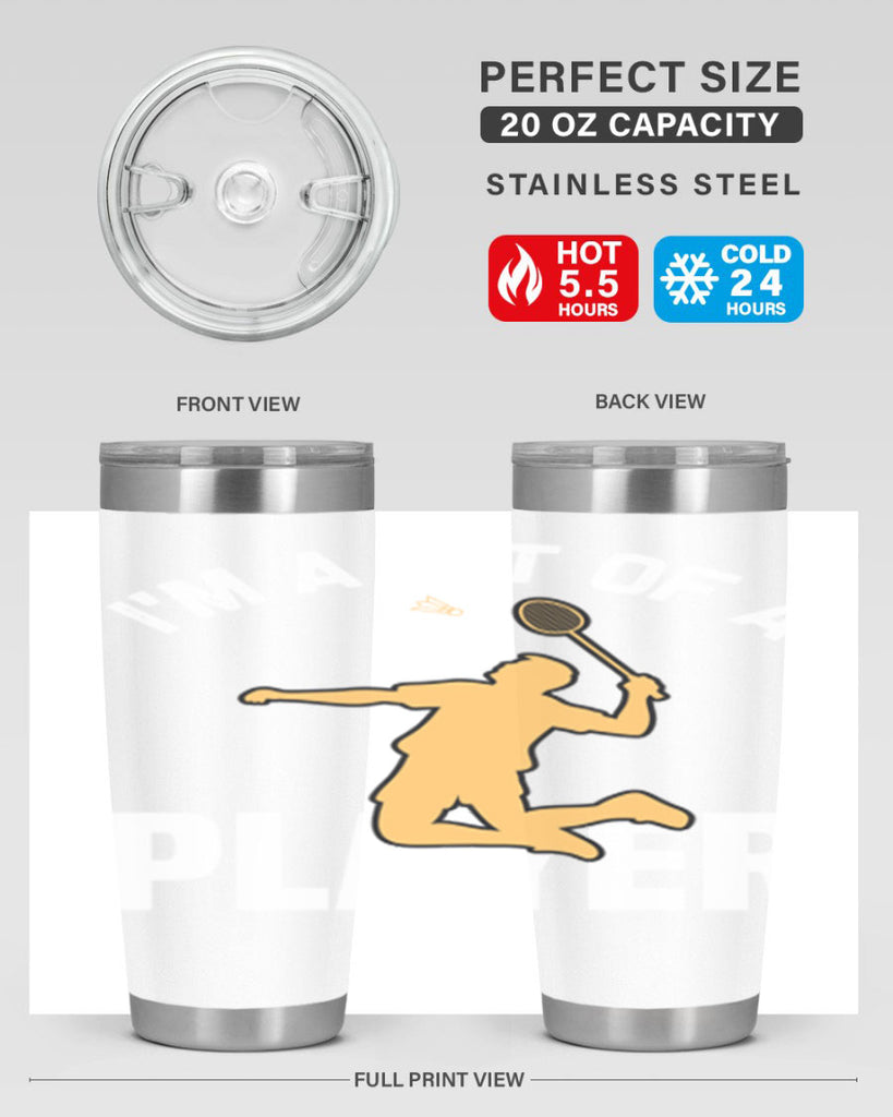 Im a bit 1071#- badminton- Tumbler