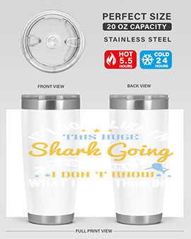 It looks like I’m this huge shark going in for the kill…I don’t know what I was thinking Style 60#- shark  fish- Tumbler