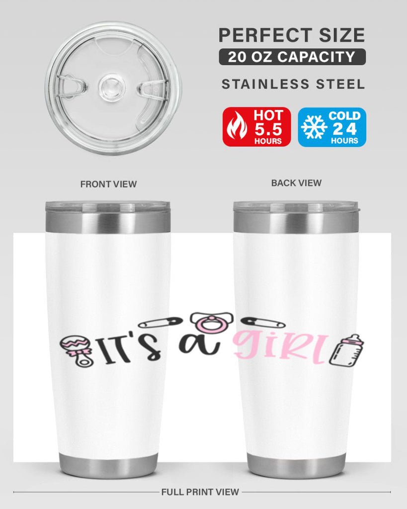 Its A Girl Style 78#- baby- tumbler