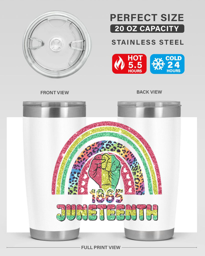 Juneteenth 1865 Rainbow 19#- Juneteenth- tumbler