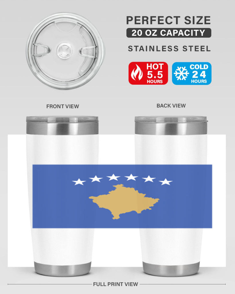 Kosovo 108#- world flags- Tumbler